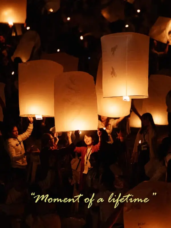 chiang mai cad yi peng khomloy sky lantern festival 2023
