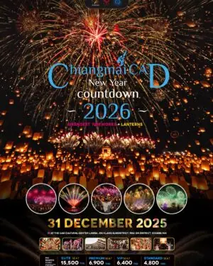 chiang mai cad new year countdown 2026 | official ticket